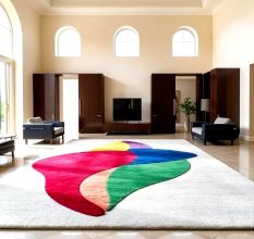 Handcrafted Abstract Multicolor Area Rug